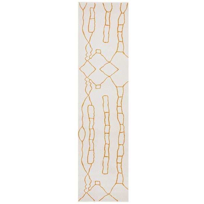 The Rug Connection Harley Amy Off White 400x80cm - Large Runner Pet Friendly Indoor Rug
