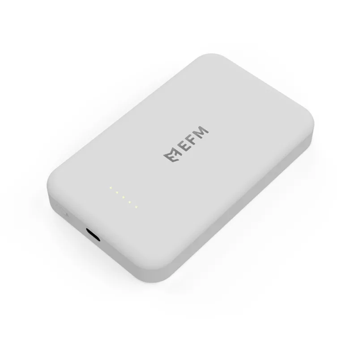 EFM FLUX 5000mAh Wireless Power Bank - Silver