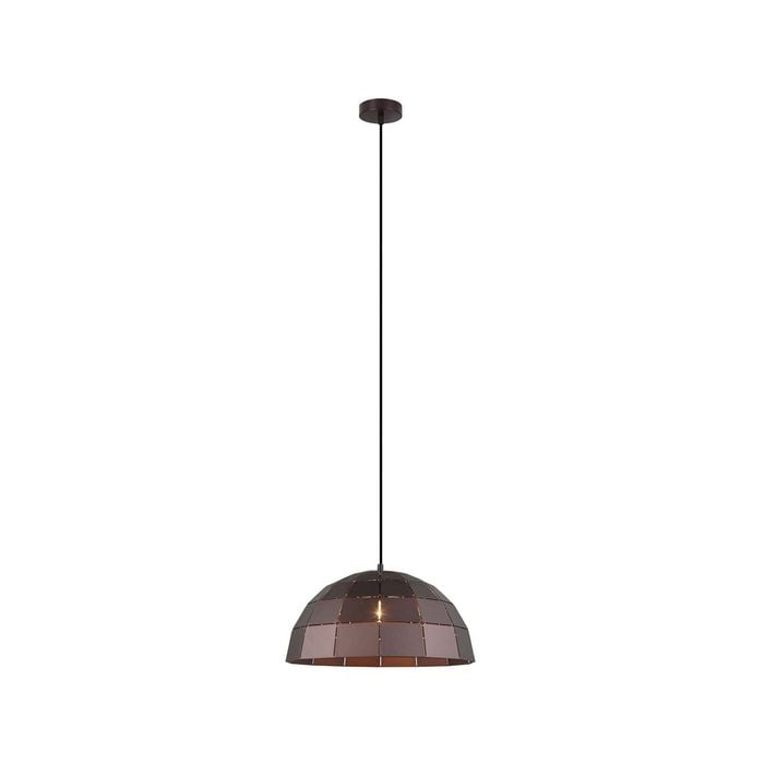 CLA Lighting ARMIS Iron Tiled Pendant Light White/Gold/Coffee Tiled (Iron) Dome - Coffee