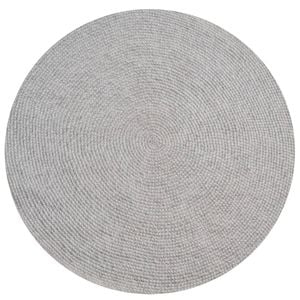 Ultra Chic Indoor/Outdoor Handwoven Rug-Orbit 6223-Ivory Silver-120x120cm