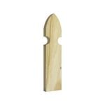 Genia Outdoor 68 x 19mm 0.9m Gothic Timber Picket