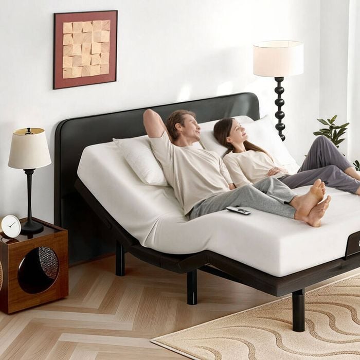 2pcs Set Electric Adjustable Bed Base & Premium Memory Foam Mattress Queen