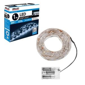  Arlec 1m Cool White Battery Strip Light