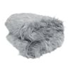 Bloomington Natural Tone Faux Fur Long Hair Extra Large Throw Blanket Silver