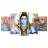 Mayalu 5 Panels Framed Shiva Canvas Printing Picture Art Home Décor
