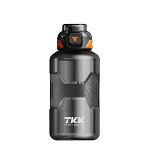 1000ml tritan water bottle with straw black