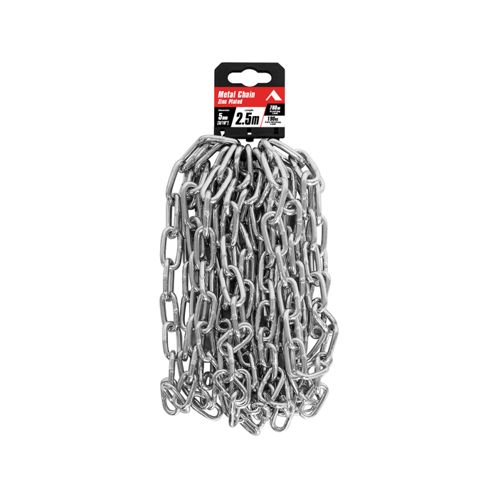 Pinnacle 5mm 3/16" x 2.5m Zinc Plated Chain