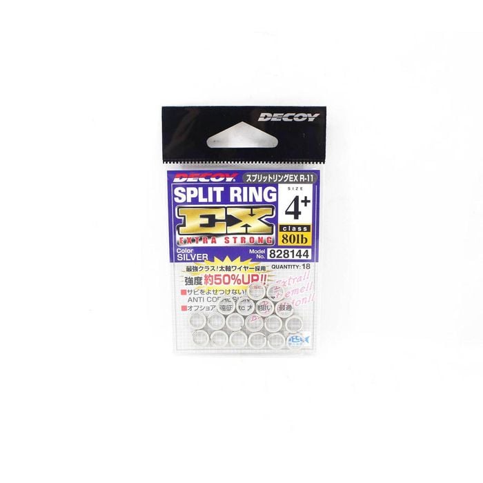 Decoy R11 EX Extra Strong Fishing Split Ring 4+