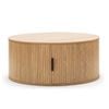 Kayla Round Coffee Table 1 Door 80W Oak