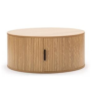 Kayla Round Coffee Table 1 Door 80W Oak
