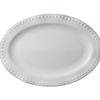 Casa Domani Durable Stoneware Punto Rim Oval Platter Plate 35x25cm
