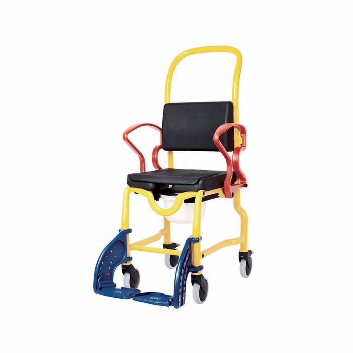 Shower Commode Chair for Children - Mobile, Height Adjustable
