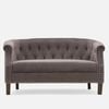 Judy Velvet Sofa - Grey
