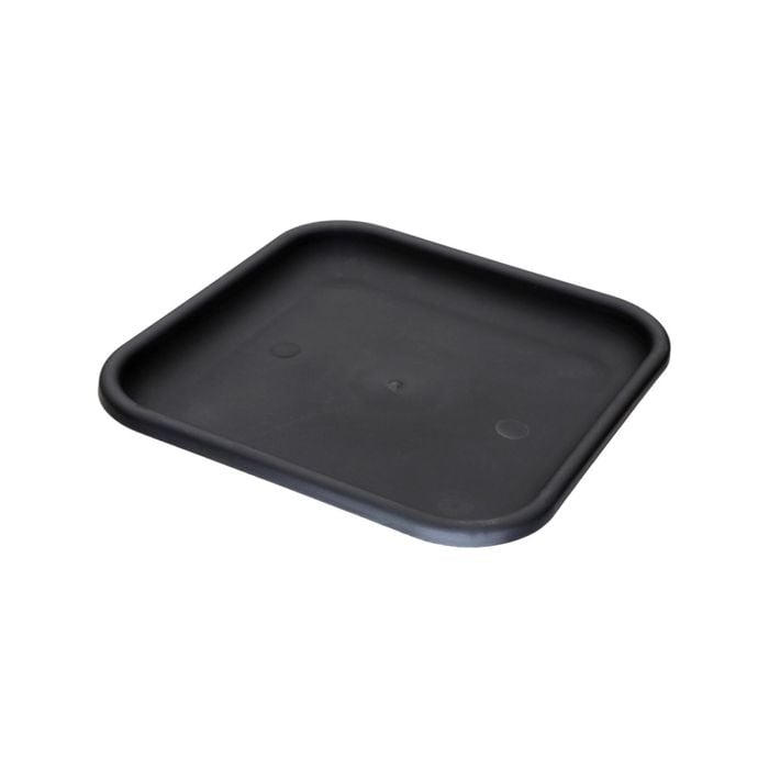 IP Plastics 35cm Black Square Saucer