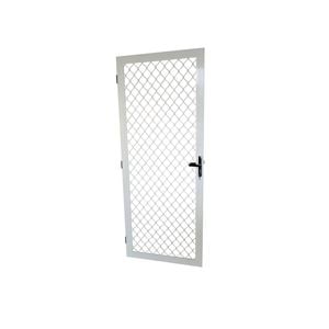 ProtectorAl 810 x 1980mm White Fixed Grille Screen Door