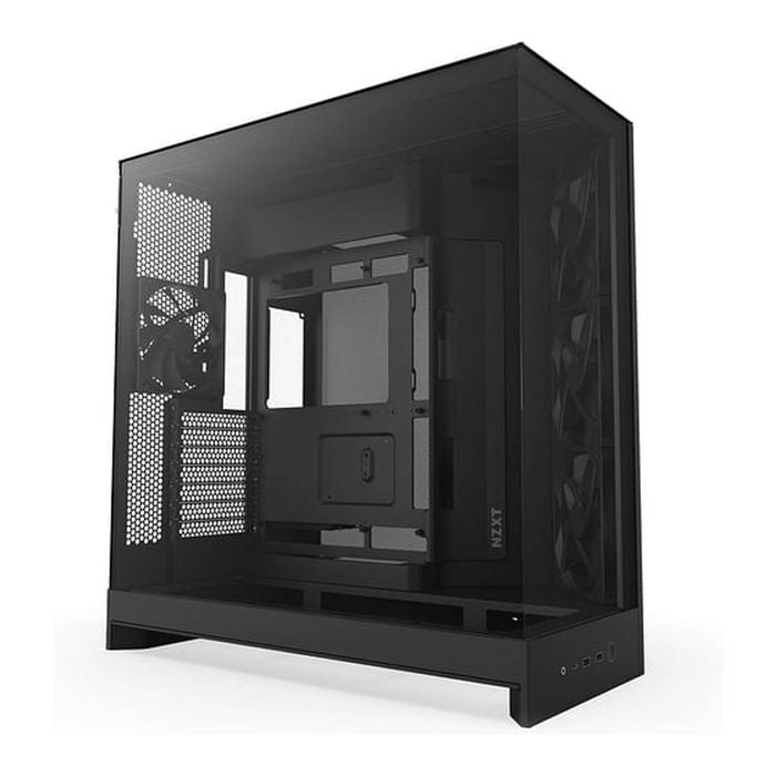 Nzxt H9 Flow Large Dual-chamber Mid-tower Atx Airflow Case - All Black [cm-h92fb-01]