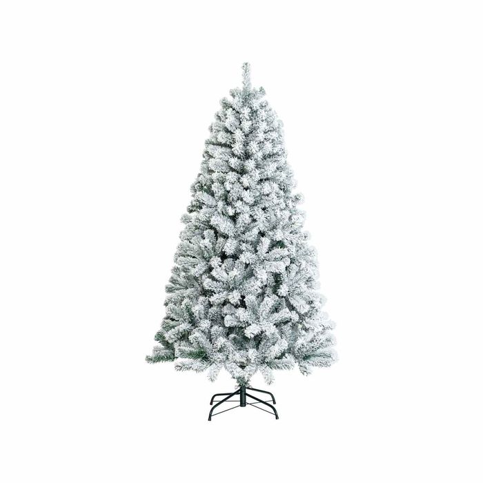 Costway 1.8M Christmas Tree Snowy Pine Cones w/600 Branch Tips