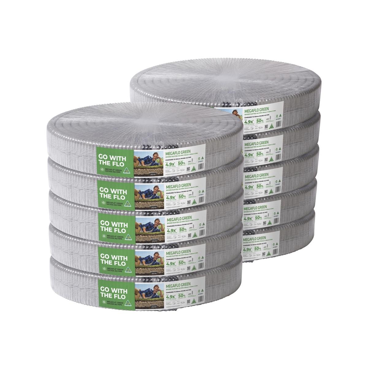 20m Agi Pipe - Socked (100mm)