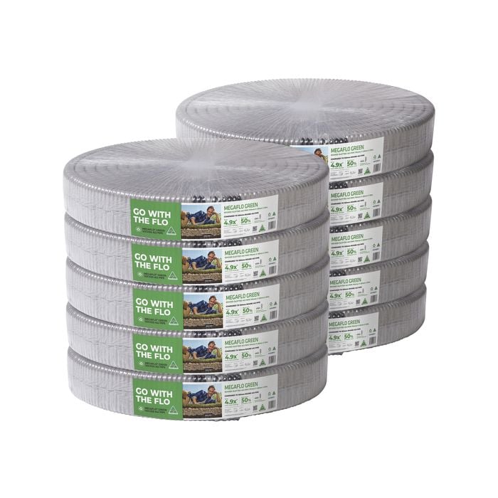 Megaflo Green 170 x 40mm x 20m Socked Slotted Agi Pipe - 10 Pack
