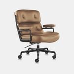 MIUZ Executive Chair PU Leather Office Chair Ergonomic Chair Lounge Chair Reception Chair Adjustable - Tan