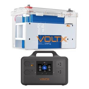 Voltx 1800w Portable Power Station + 12v 100ah Lithium Battery – Camping, Rv & Emergency Power