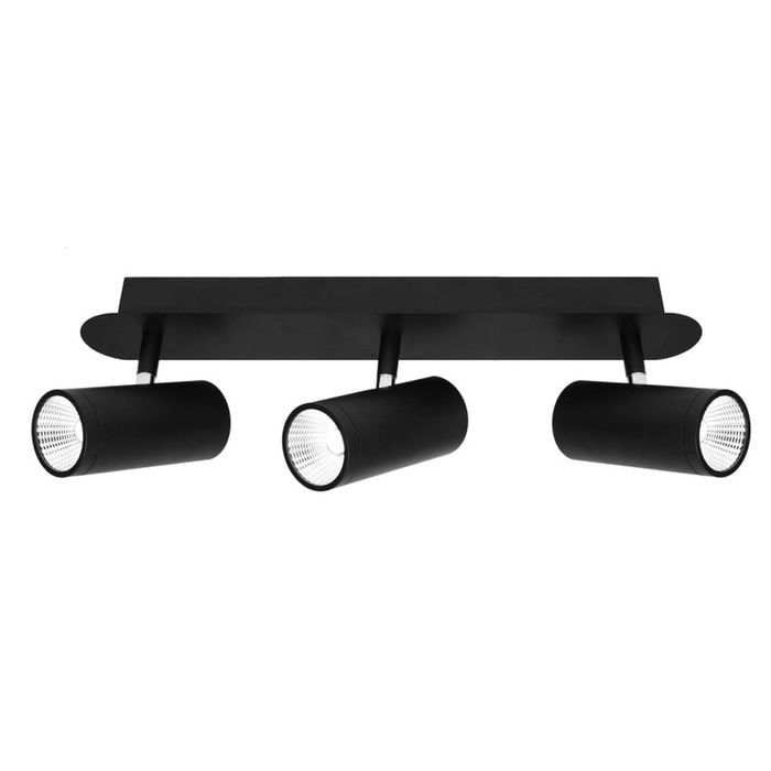 Cougar Lighting Urban 3lt 15w LED Rail Spot Light Black