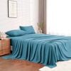 LINENOVA Pre Washed Microfiber Sheet Set - Double,Slate Blue