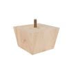 Adoored 65mm Raw Pine Square Tapered Furniture Leg