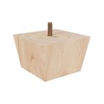 Adoored 65mm Raw Pine Square Tapered Furniture Leg