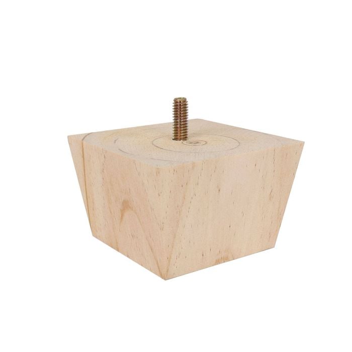 Adoored 65mm Raw Pine Square Tapered Furniture Leg