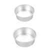 Cake Mold Round Diy Cakes Pastry Mold Baking Tin Pan Reusable 6/8 Inch - 2pcs