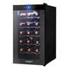 Devanti Black 18 Bottle Wine Cooler Fridge