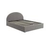 Foret Bed Frame Queen Arched Platform Mattress Base Fabric Gas Lift Storage Wood
