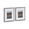 Nicola Spring Photo Frames with 4" x 6" Mount - 8" x 10" - Grey - Pack of 2