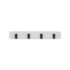 MODE 4 Black Hooks On White Board Key Rack