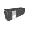 Build-a-Shed 1.5 x 6 x 2m Skillion Double Sliding Side Door Shed - Grey