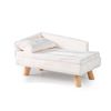 Costway 71cm Dog Cat Sofa Bed Elevated w/Padded Pad & Pillow White