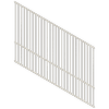 ProtectorAl 0350-1200W x 1200H Surfmist Flat Top Square Picket Pool Fence Panel Raked 16-30º