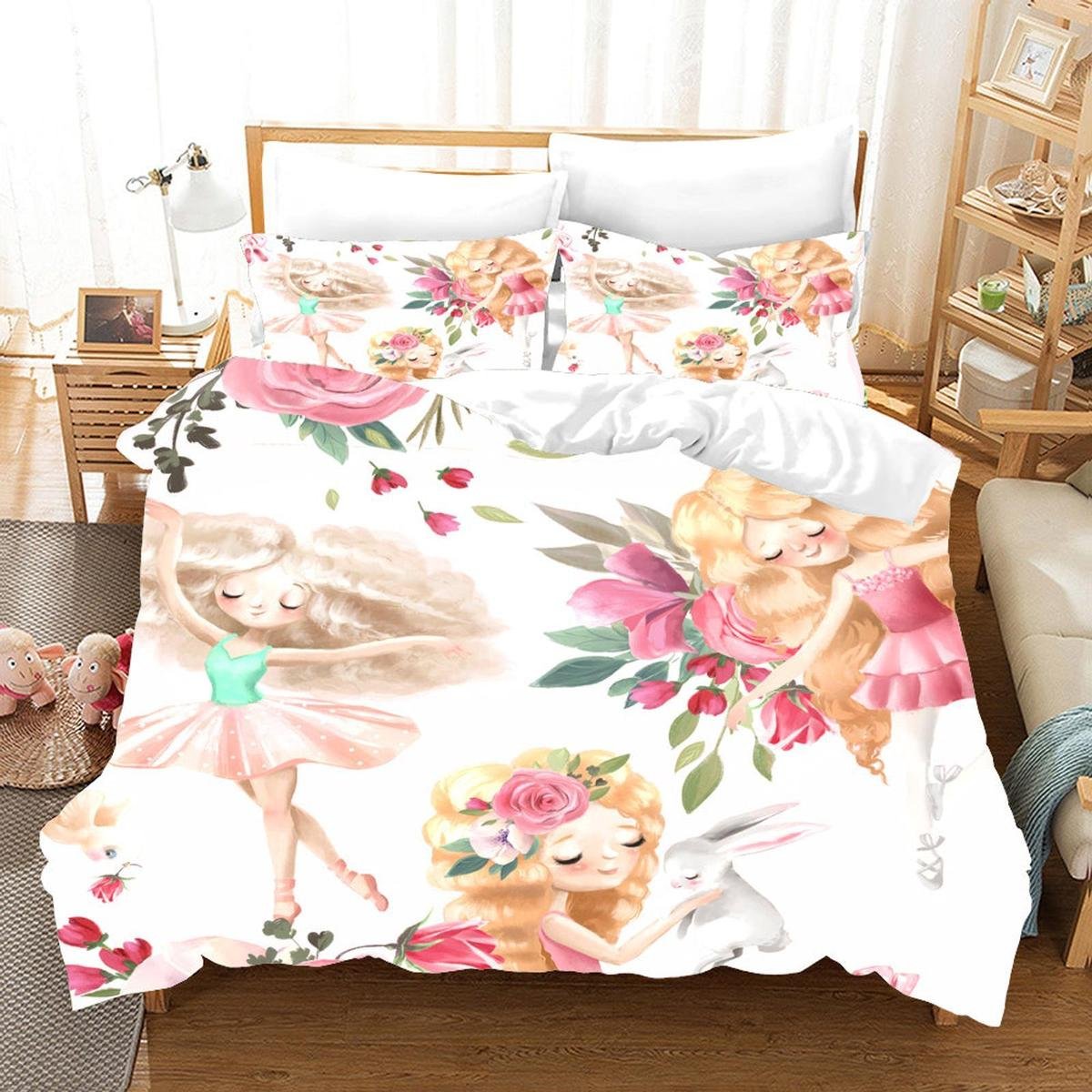 Fairy Gate Cottage 3-Piece Quilted Bedding Set GFTOHD7288 main image 1