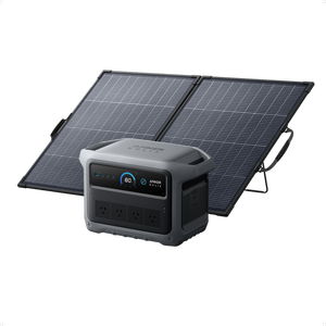 Anker Solix C1000 Gen 2 Portable Power Station with 200W Bifacial Solar Panel