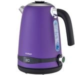 TODO 2200W 1.7L Stainless Steel Electric Cordless Kettle Purple