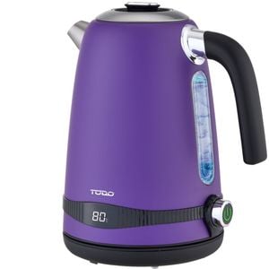 TODO 2200W 1.7L Stainless Steel Electric Cordless Kettle Purple