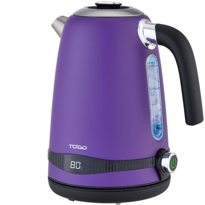 TODO 2200W 1.7L Stainless Steel Electric Cordless Kettle Purple