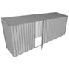 Build-A-Shed 1.2 x 5.2 x 2.0m Skillion Single Hinged Side Door Shed - Zinc