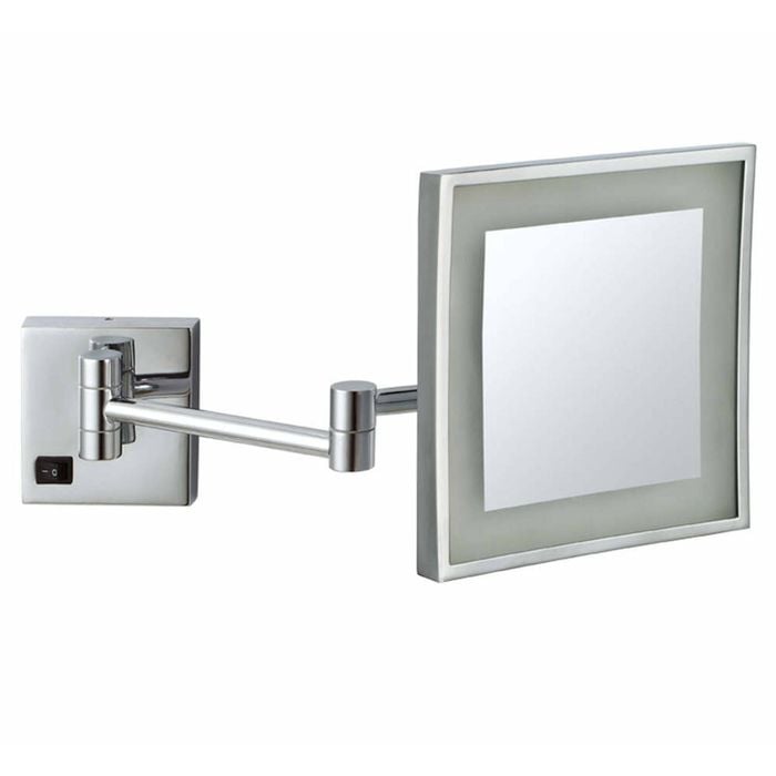 Dolphy 3x Led Magnifying Makeup Mirror - Wall Mount (chrome Finish)