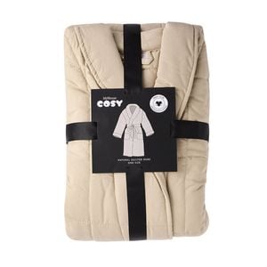 MyHouse Cosy Quilted Robe Natural