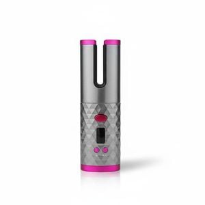 Wireless Rotating Hair Curler with LCD Display & Timer