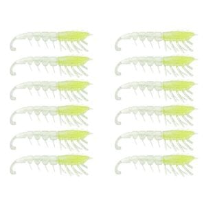 2x 6PK 3In Rapala Crush City Imposter Plastic Prawn Lures - Chartreuse Yabbie