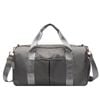 Catzon Gym Duffel Bag Dry Wet Separated Large Capacity-grey(l)