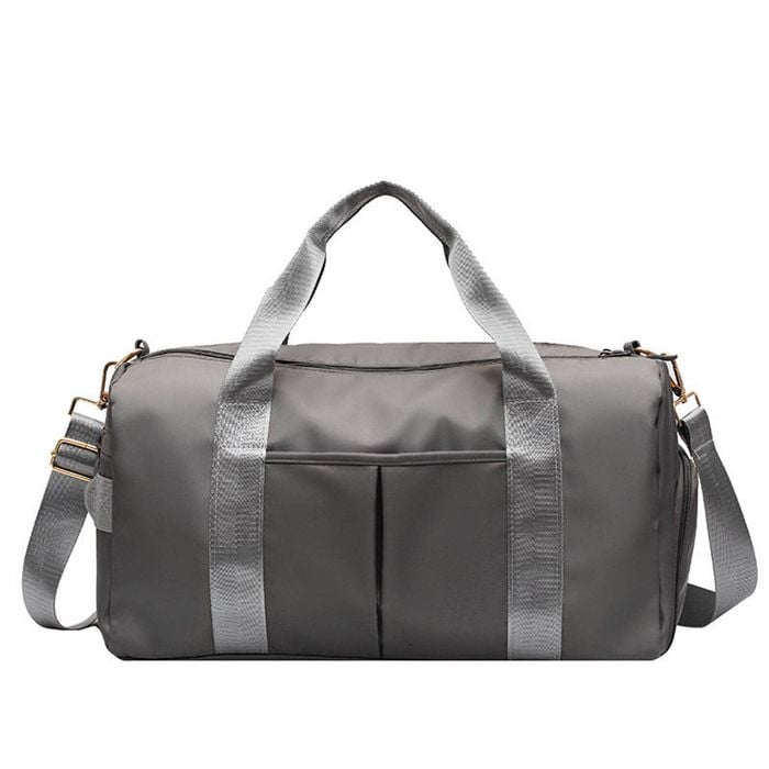 Catzon Gym Duffel Bag Dry Wet Separated Large Capacity-grey(l)